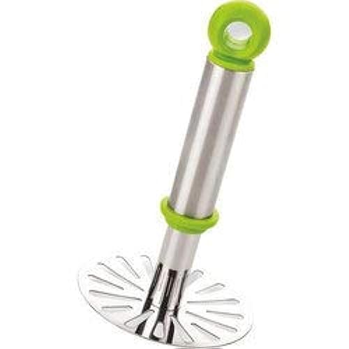 Tosmy Stainless Steel Potato Vegetable Pav Bhaji Masher, Multicolour - Image 2