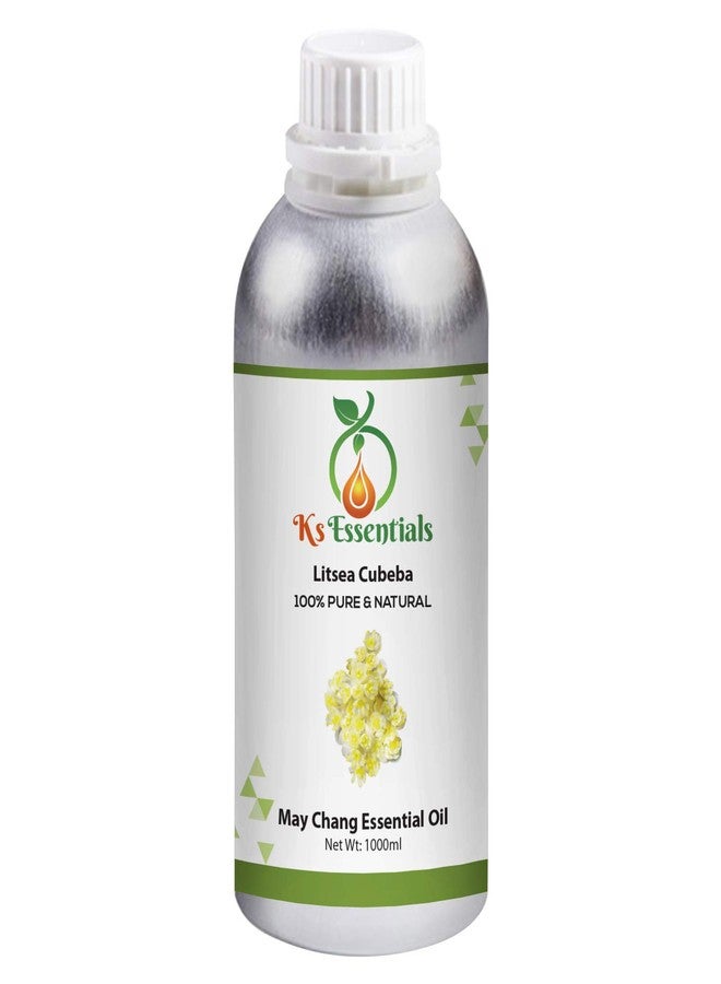 Ks Essentials 100% Pure May Chang Essential Oil (Litsea cubeba) Natural Therapeutic Grade Steam Distilled 1000ml - Image 1