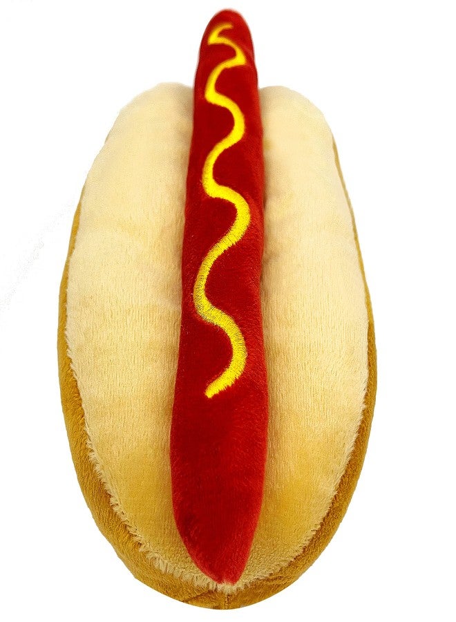 Pets First NCAA Michigan Wolverines HOT Dog Plush Dog & CAT Squeak Toy- Cutest HOT-Dog Snack Plush Toy for Dogs & Cats with Inner Squeaker & Beautiful Football/Basketball Team Name/Logo - Image 3
