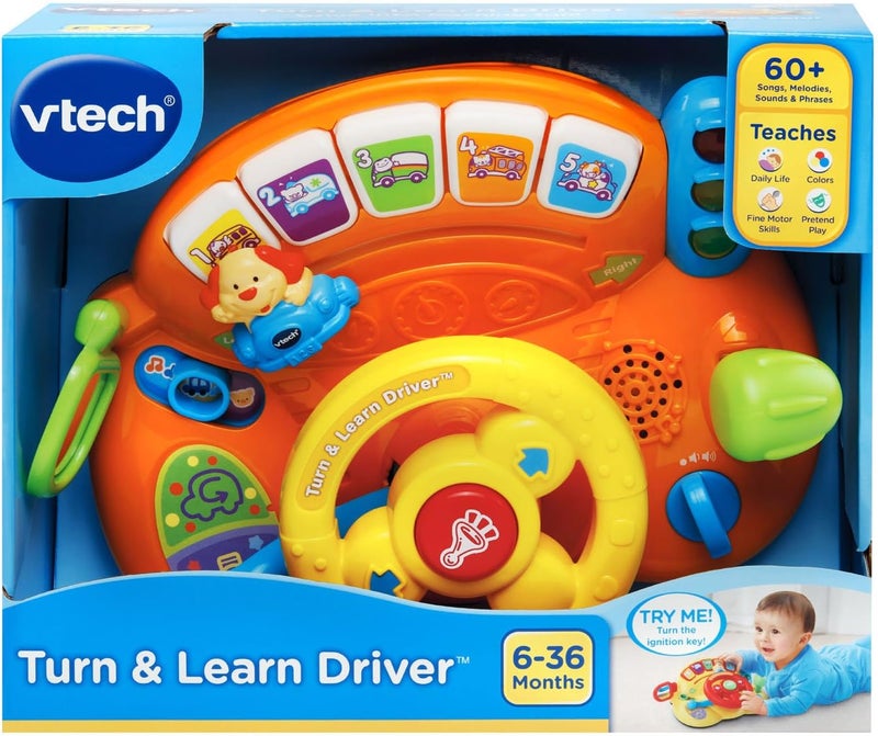 في تك VTech - سيارة لعبة قيادة من نوع "Turn and Learn" حصرية من VTech. - Image 5