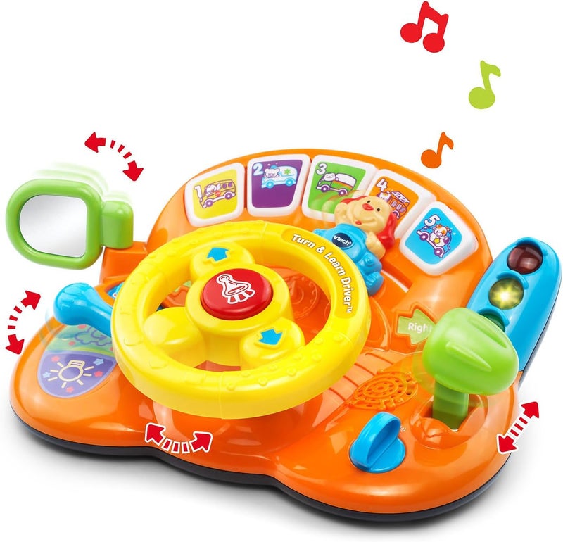 في تك VTech - سيارة لعبة قيادة من نوع "Turn and Learn" حصرية من VTech. - Image 2