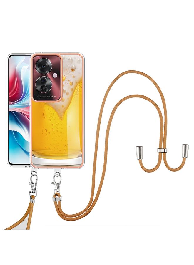 اس-توب جراب لهاتف OPPO Reno11 F 5G Global مطلي بالكهرباء على الوجهين مع حبل تعليق - Image 2