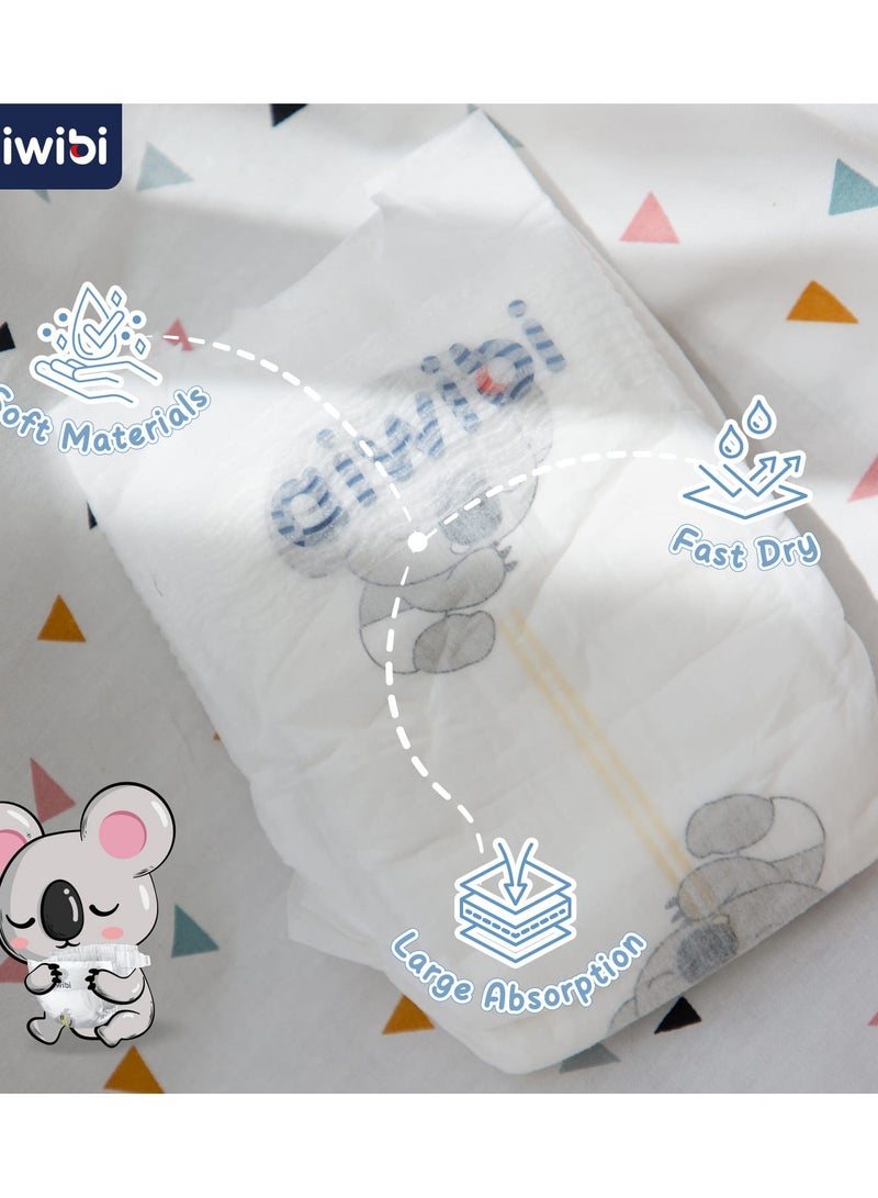 aiwibi baby diapers premium ultra thin size 4-54pcs (8-13kg) - Image 3