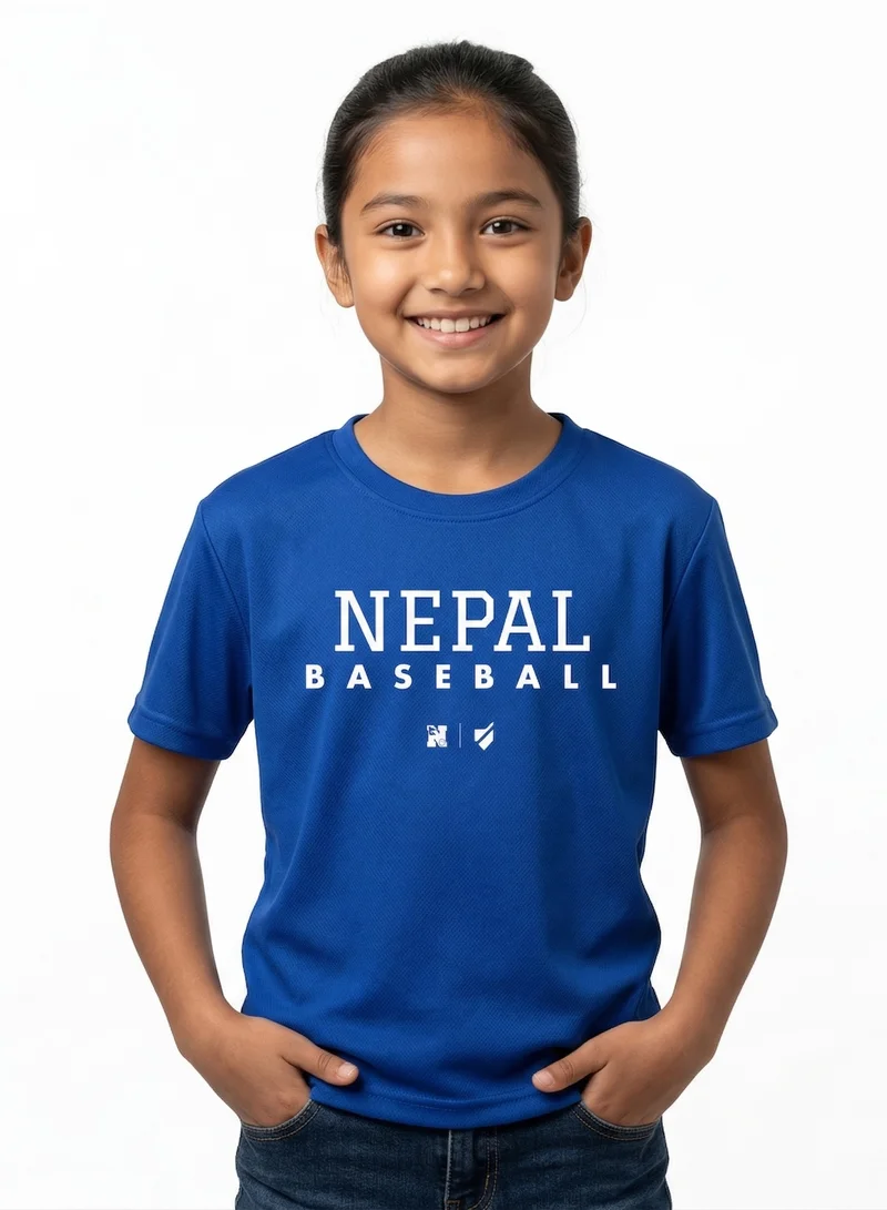Baseball United Nepal Baseball National Team Kids' Lifestyle T-shirt