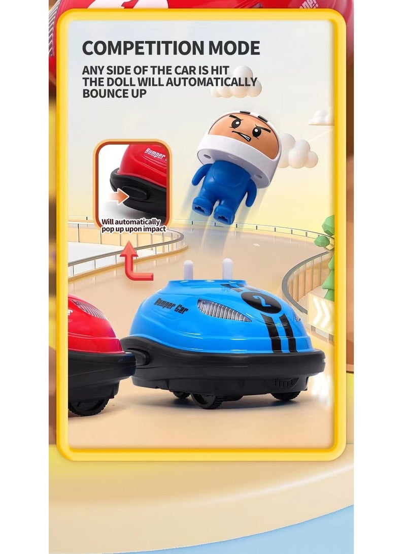 2PCS Race Car Bumper Car Toys ,Remote Control Car ToysWith light and sound,,Gifts for Boys and Girls - Image 3