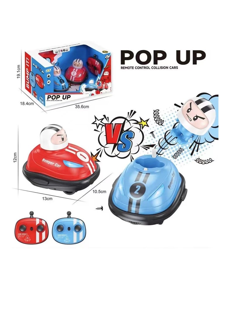 2PCS Race Car Bumper Car Toys ,Remote Control Car ToysWith light and sound,,Gifts for Boys and Girls - Image 1