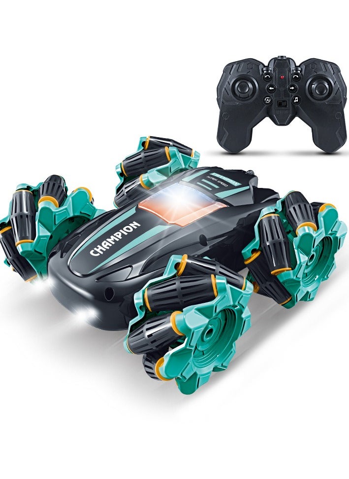 MIXDE Remote Control Car Toy with Light and Music, 2.4 GHz Double Side Radio Control Drift Race Car, Gesture Sensing RC Stunt Car, Suitable for Various Roads, Ideal Gift for Kids Aged 8+  - Image 1