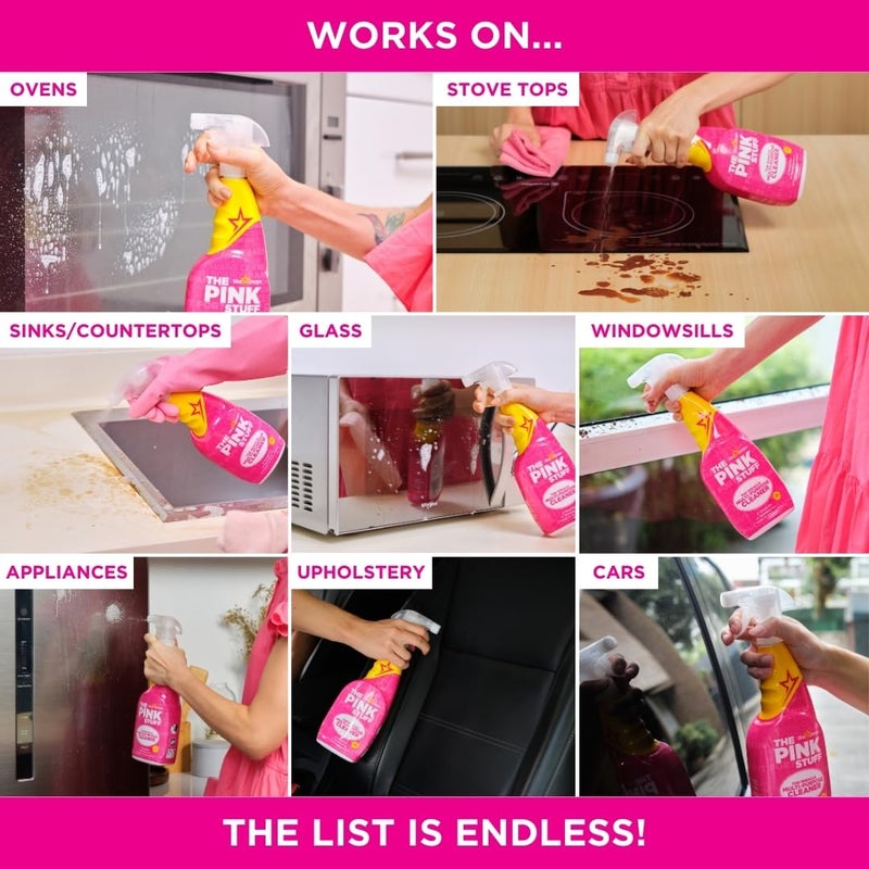 Stardrops - The Pink Stuff - The Miracle Multi-Purpose Cleaning Spray 750ml 3-Pack Bundle (3 Multi-Purpose Spray) - Image 5