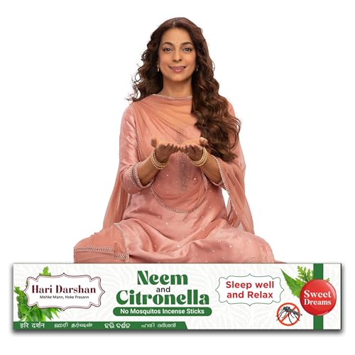 Hari Darshan Neem and Citronella Mosquito Repellent Agarbatti | Natural and Herbal Incense Sticks for Repelling Mosquitoes | Low Smoke | 240 Mosquito Sticks (2 Packs of 12x10) - Image 2
