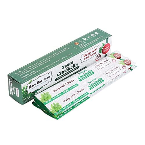 Hari Darshan Neem and Citronella Mosquito Repellent Agarbatti | Natural and Herbal Incense Sticks for Repelling Mosquitoes | Low Smoke | 240 Mosquito Sticks (2 Packs of 12x10) - Image 4