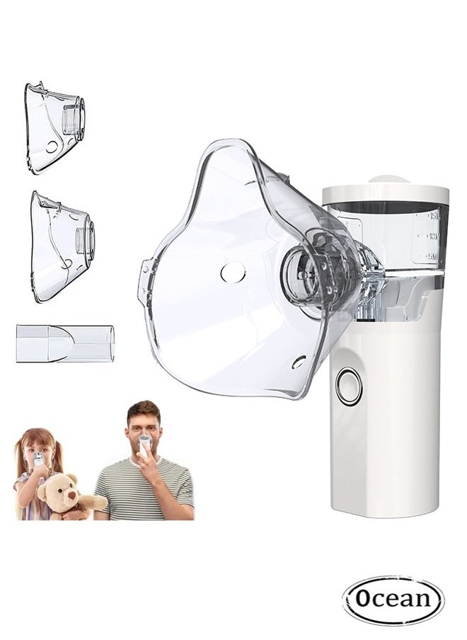 Ocean Mesh Nebulizer, 2 Modes Handheld Nebulizer, Portable Handheld Inhaler Automatic Inhalators for Adults and Children, Ultrasonic Inhaler Mesh Nebulizer for Home and Travel Use  - Image 1