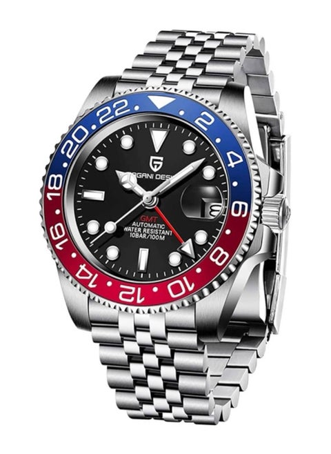 Automatic GMT Pepsi Bezel Jubilee Strap Watch for Men