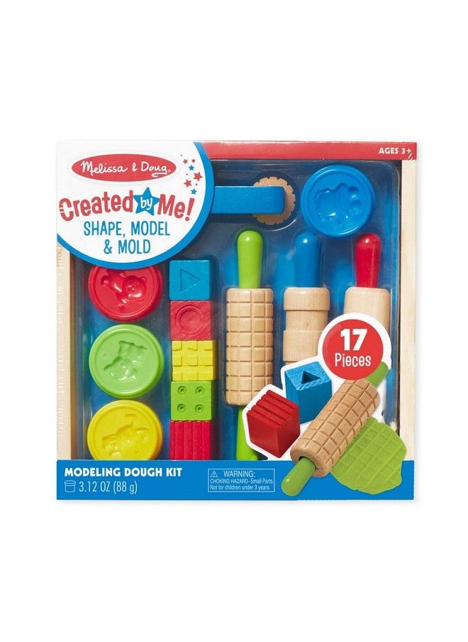 Melissa & Doug - Shape Model And Mold Clay Activity Set 4 Tubs Of Modeling Dough And Tools Arts And Crafts For Kids Ages 3+ - Image 1