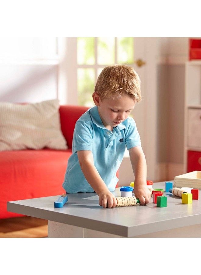 Melissa & Doug - Shape Model And Mold Clay Activity Set 4 Tubs Of Modeling Dough And Tools Arts And Crafts For Kids Ages 3+ - Image 1