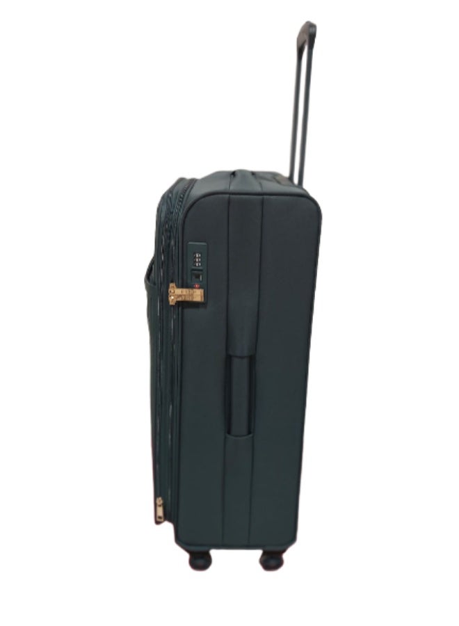 دكني حقيبة سفر   بعجلات للجنسين خفيفة الوزن  بعجلات دوارة  ألوان صنوبر - Image 4