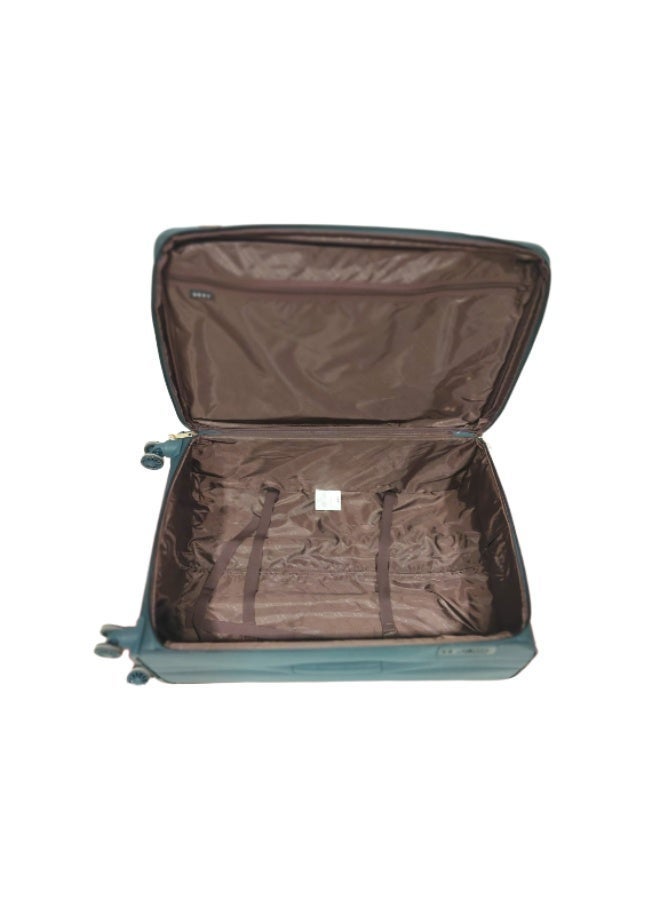 دكني حقيبة سفر   بعجلات للجنسين خفيفة الوزن  بعجلات دوارة  ألوان صنوبر - Image 3