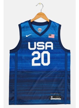 Nike Nike x NBA Kids Boy USA Basketball Jersey, Blue  - Image 1