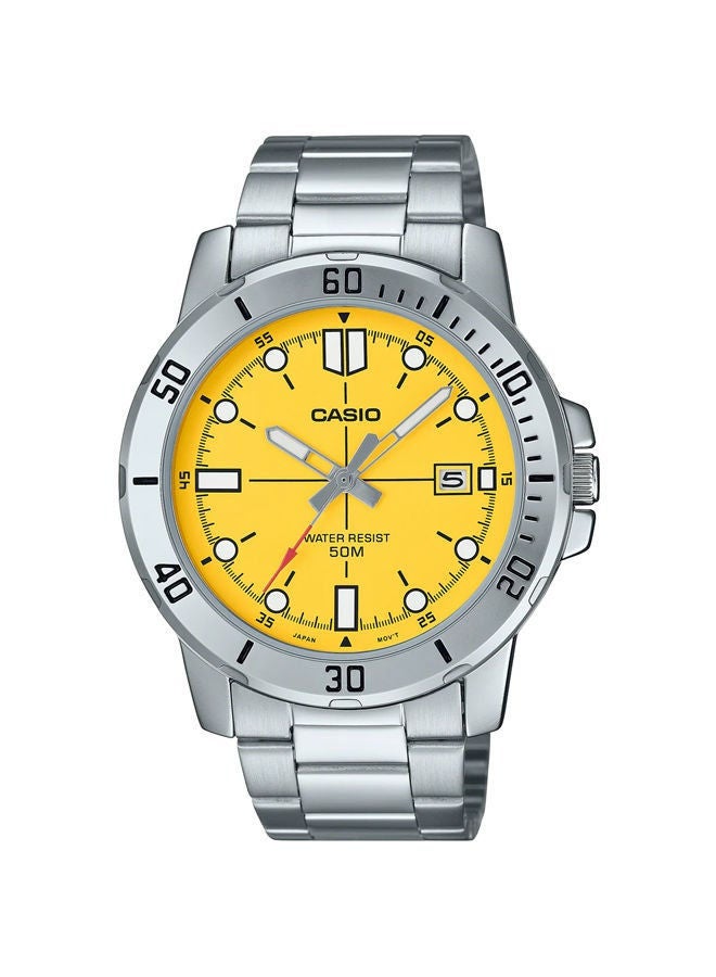 CASIO Stainless Steel Analog Wrist Watch MTP-VD01D-9EVUDF - Image 1