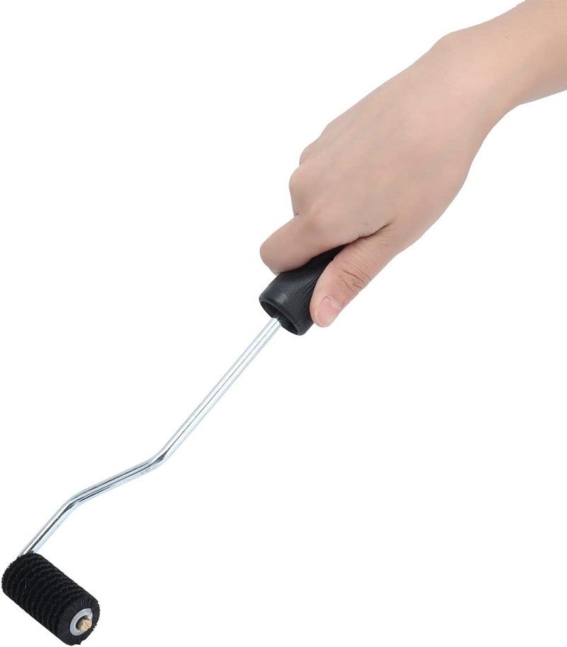 Fiberglass Laminating Roller, Diameter 25x50mm, Aluminum Alloy with Wooden Handle - Durable Construction, Ergonomic Design, Ideal for FRP Resin Coating and Bubble Removal - Image 5