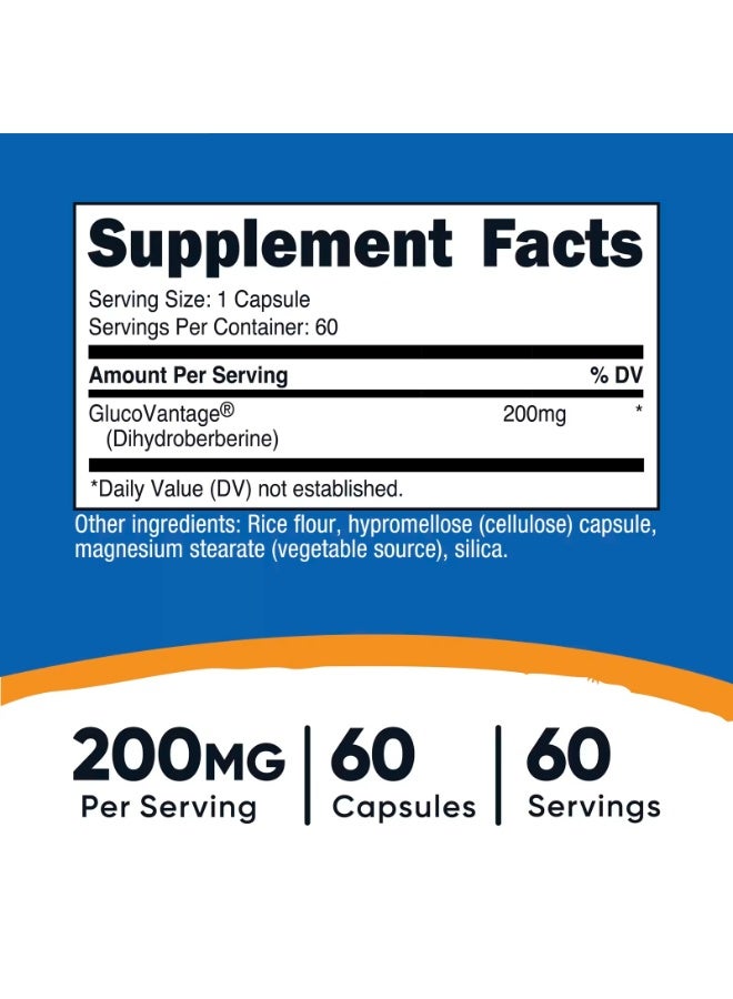 Nutricost, Dihydroberberine, 200 mg, 60 Capsules - Image 2