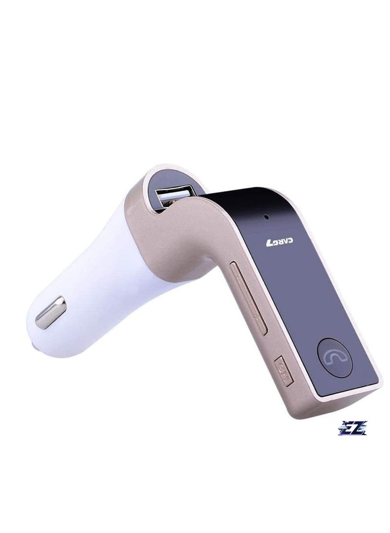 ELTRAZONE LCD Bluetooth Car Charger FM Kit MP3 Transmitter – USB & TF Card Slot, Built-in Mic for Hands-Free Calling, Compatible with Android & iOS Devices - Image 1