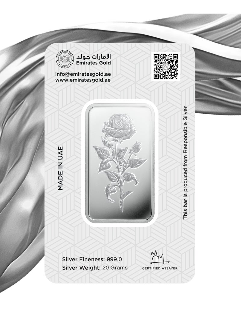 Emirates Gold 20g Silver Bar – Certified Bar - Image 4