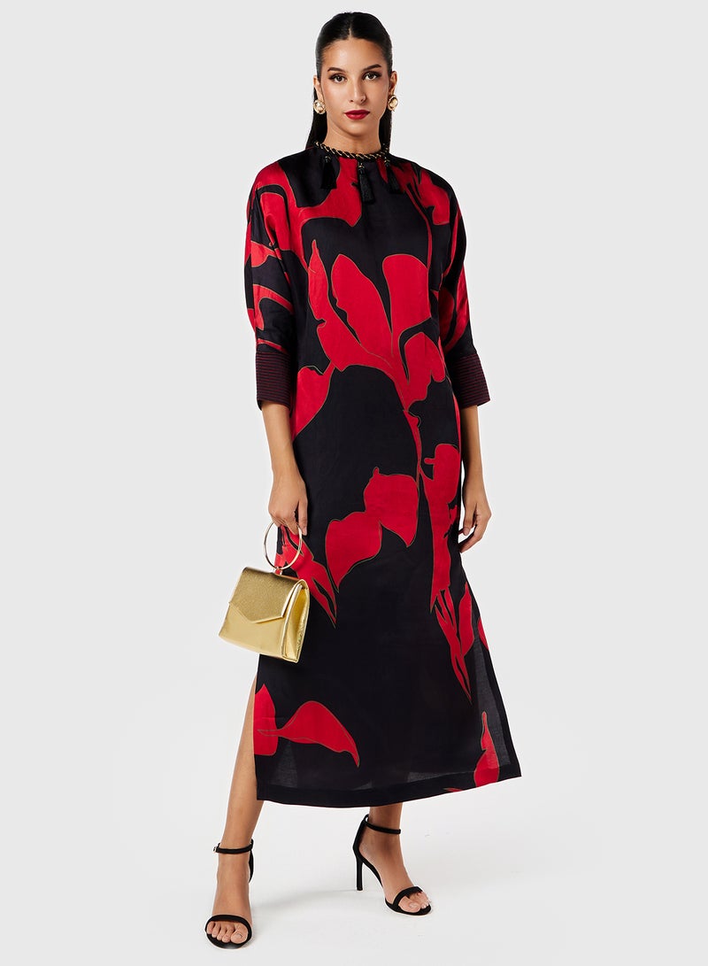Threadz by Ajooni Floral Print Dress  - Image 4