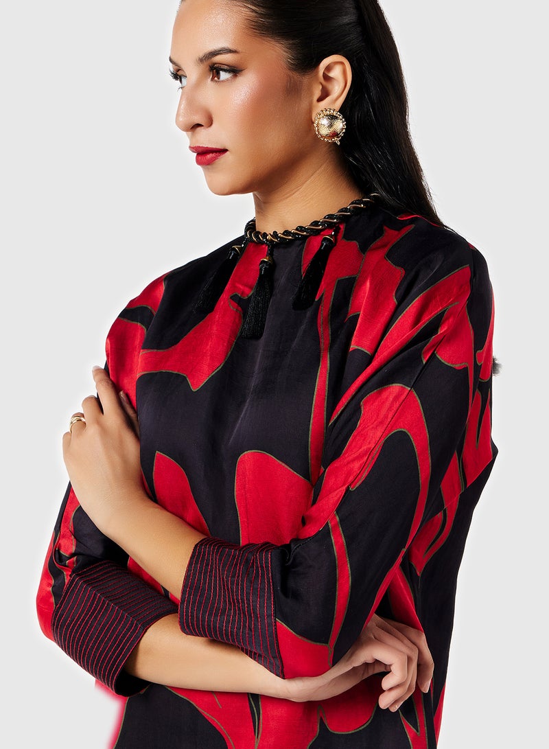 Threadz by Ajooni Floral Print Dress  - Image 3