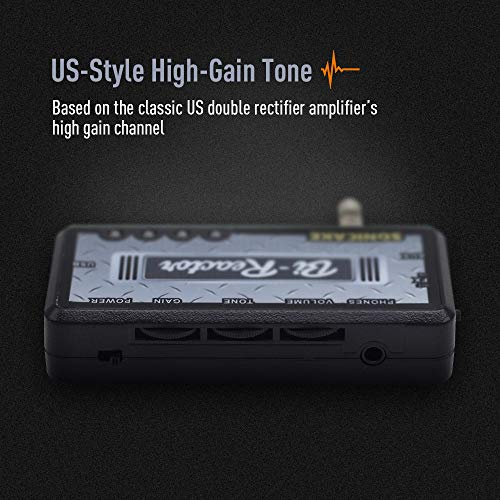 SONICAKE QAP-5 BI Read Guitar Headphone Amp Plug-in USB Chargable Portable Pocket Guitar Headphone Amplifier US Style High Gain Tone with Delay Carry-On Bedroom Effects - Image 2
