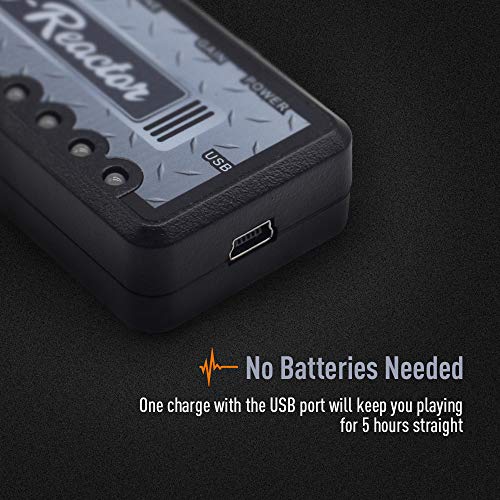 SONICAKE QAP-5 BI Read Guitar Headphone Amp Plug-in USB Chargable Portable Pocket Guitar Headphone Amplifier US Style High Gain Tone with Delay Carry-On Bedroom Effects - Image 4