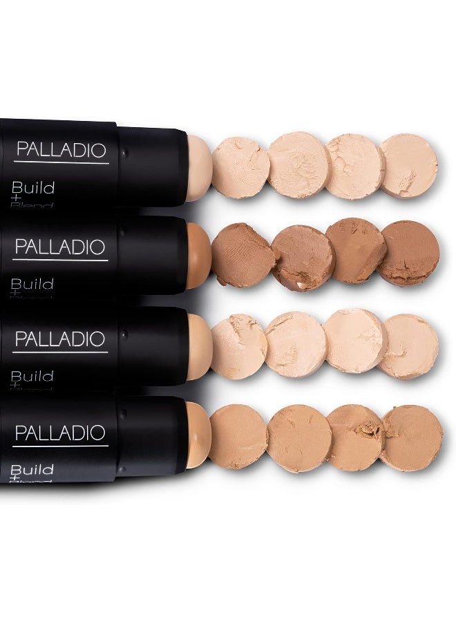 PALLADIO Pal Build+Blend Foundation Stick Natural Beige, 0.25 Ounce - Image 5