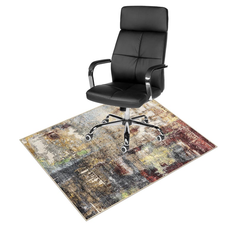 Anidaroel Office Chair Mat for Hardwood Floor 36x48 Under Desk Chair Rug for Rolling Chair AntiSlip Computer Chair Mat Low Pile Carpets Floor Rug for Home Office Gaming Room