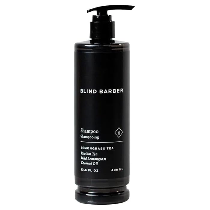 World Amenities Blind Barber Hair Shampoo - Rooibos Tea Fragrance Moisturizing Shampoo with Invigorates Senses - 13.5 fl oz Pump Bottle - Image 1
