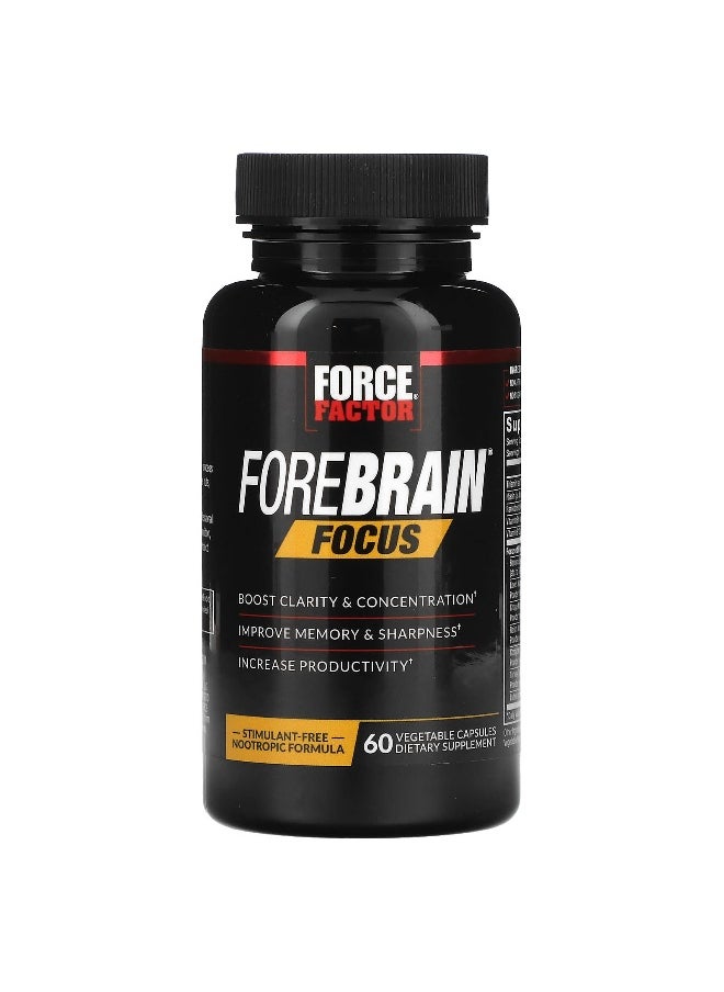 Force Factor Force Factor, Forebrain Focus, 60 Vegetable Capsules  - Image 3