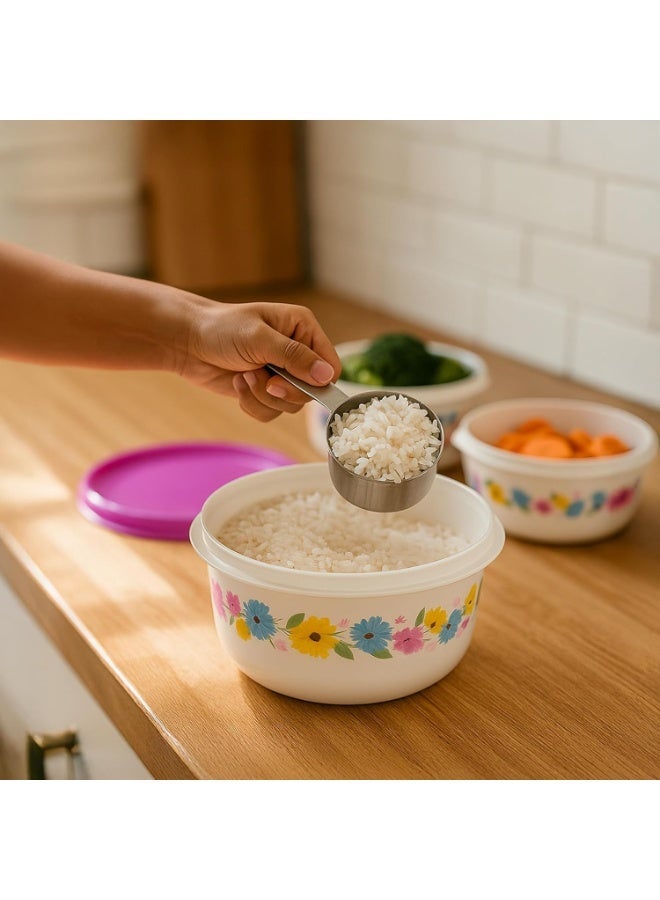 Timmy Classic Plastic 7-Piece Food Storage Container Set | Airtight & Stackable Kitchen Organizer Boxes | BPA-Free Durable Containers for Dry & Wet Food Storage - Image 5