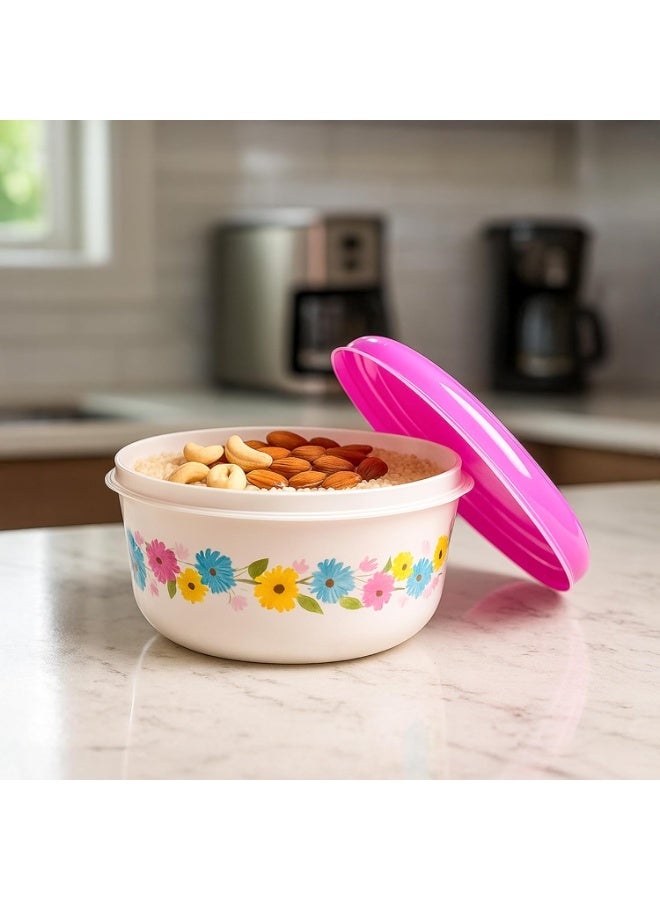 Timmy Classic Plastic 7-Piece Food Storage Container Set | Airtight & Stackable Kitchen Organizer Boxes | BPA-Free Durable Containers for Dry & Wet Food Storage - Image 4