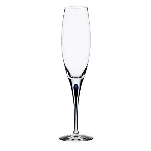 Orrefors Intermezzo Blue 7 Ounce Champagne Flute - Image 4