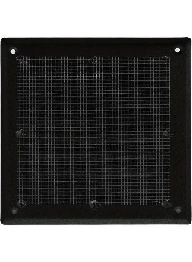 Durable Black Metal Square Ventilation Grille 1pc Indoor Outdoor Air Vent Louver - Image 3