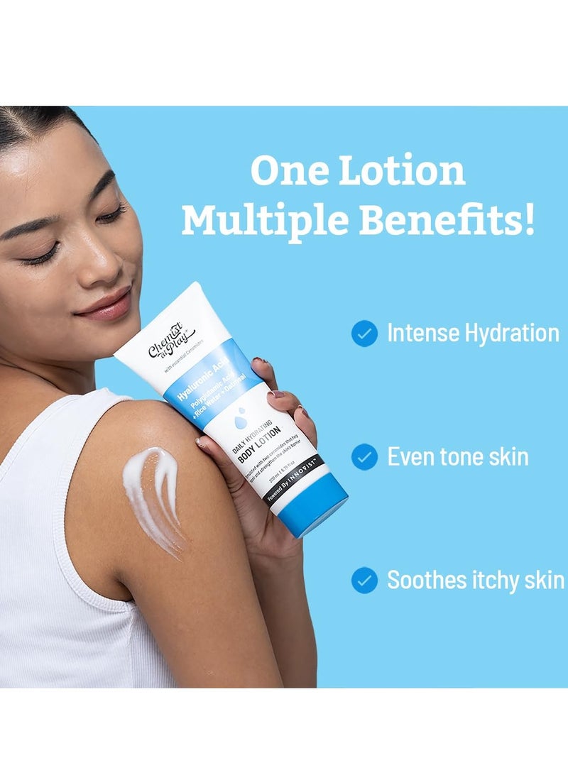 Chemist at Play Hydrating Body Lotion with Rice Water and Hyaluronic Acid for Deep Moisturization All Skin Type Hydrate Dry and Flaky Skin Vegan and Cruelty-Free 200 ml - Image 3