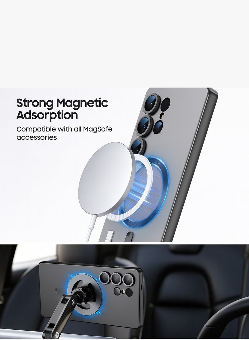 Luxury Matte Magnetic Case for Galaxy S25 Ultra – Soft Bumper Cover with Lens Protector, Shockproof, Wireless Charging Compatible, also fits Samsung Galaxy S25/S24 FE/S23/S22/S21 Ultra/Plus (Men & Women) - Image 2