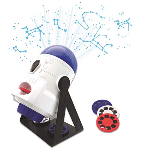 LEXiBOOK 2in1 Constellations and Images Planetarium Projector 24 Images to Discover Space 2 Constellation Domes STEM WhiteBlue NLJ180 - Image 5