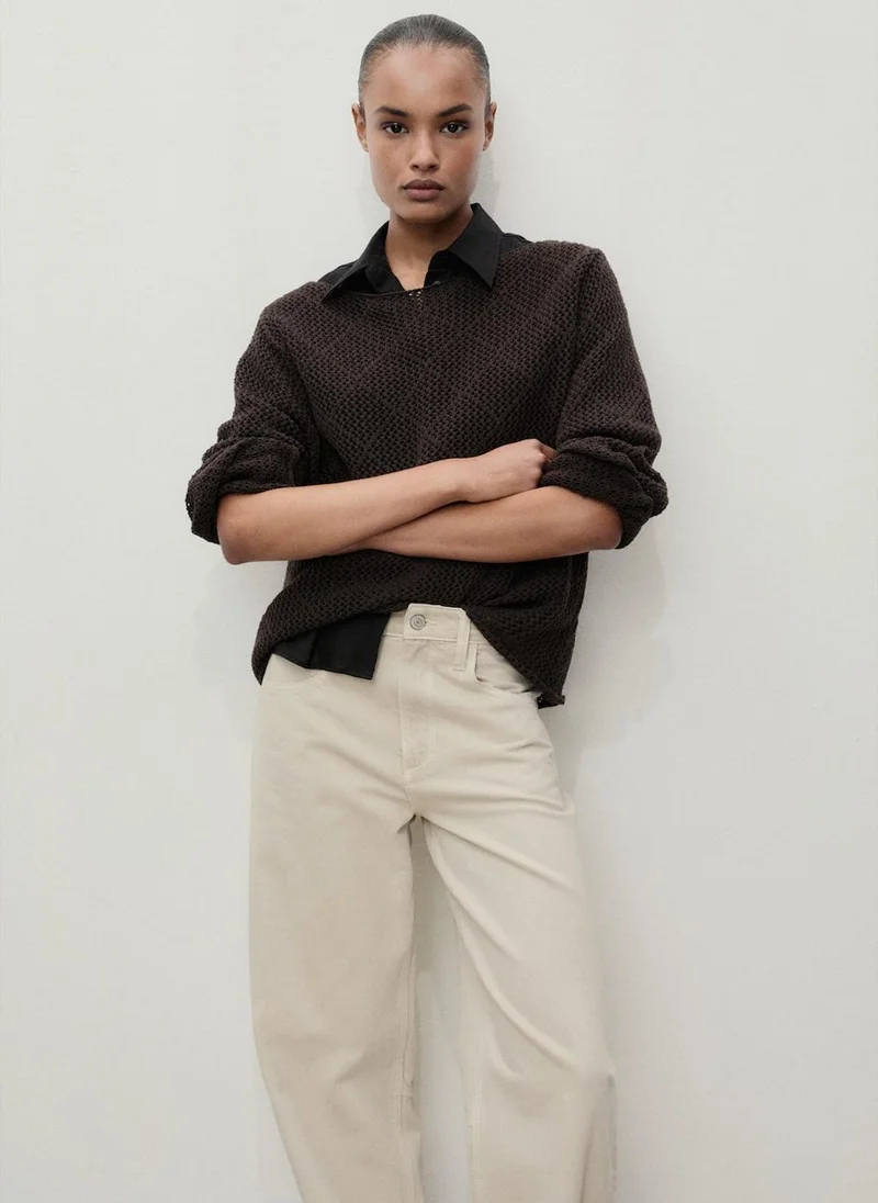 MANGO Casual High-Rise Balloon Jeans