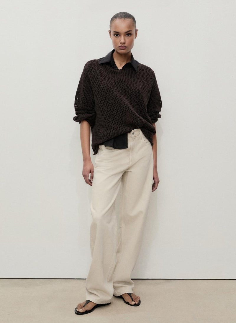 MANGO - Casual High-Rise Balloon Jeans - Image 1