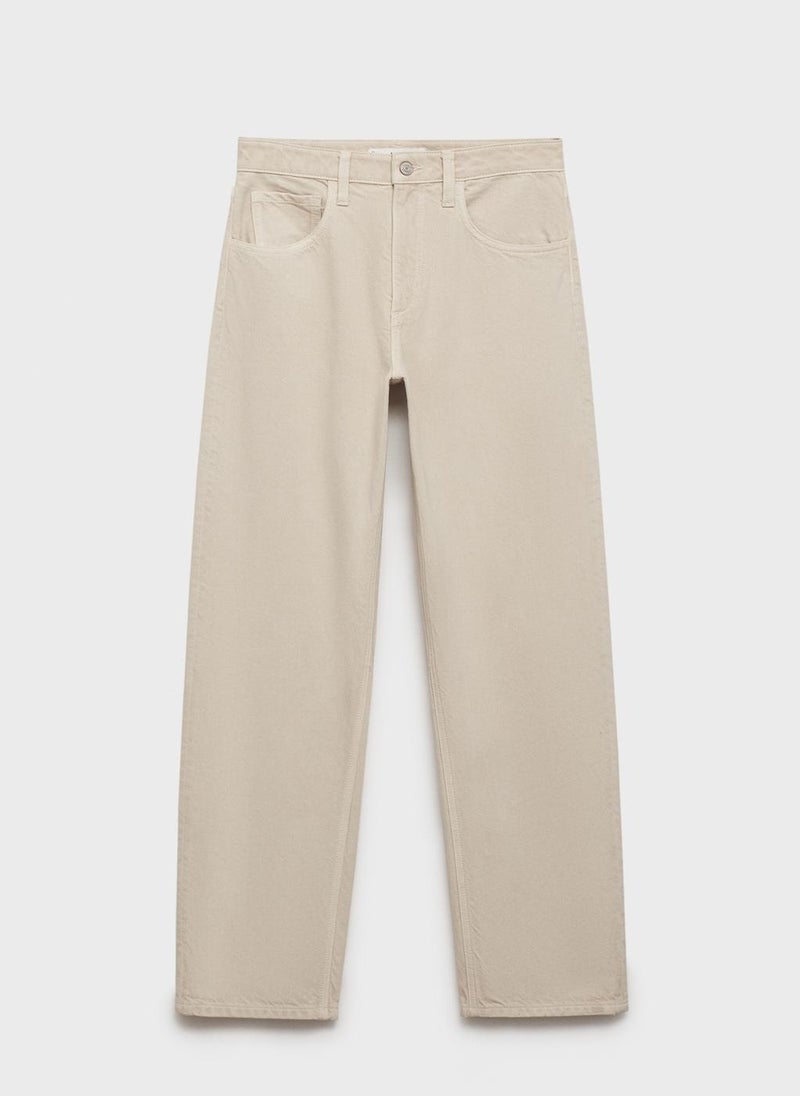 MANGO - Casual High-Rise Balloon Jeans - Image 1