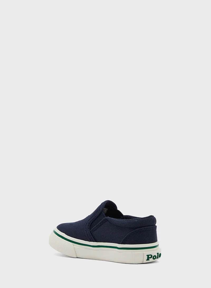 POLO RALPH LAUREN Kids Keaton Slip On Bear  Loafers