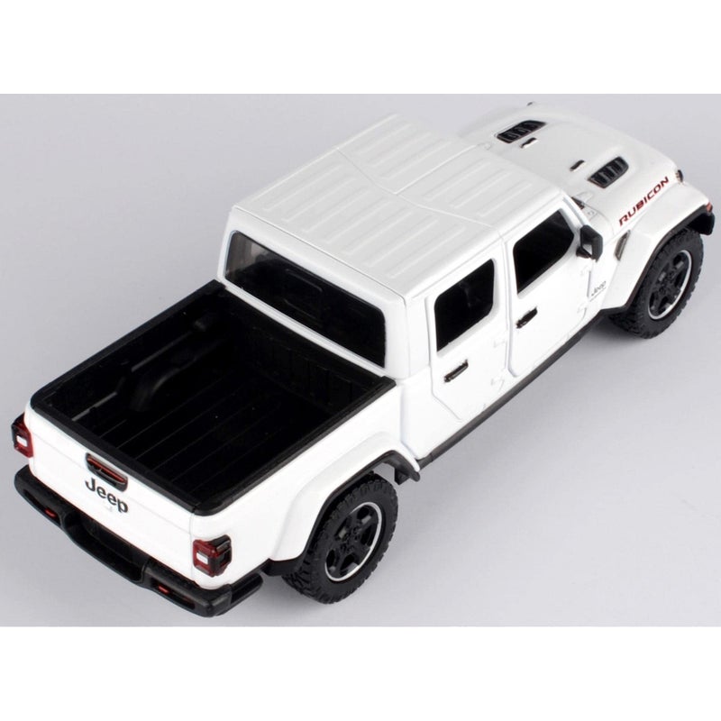 MOTORMAX 2021 Gladiator Rubicon (Closed Top) Pickup Truck White 1/24-1/27 Diecast Model Car by Motormax 79368 - Image 3