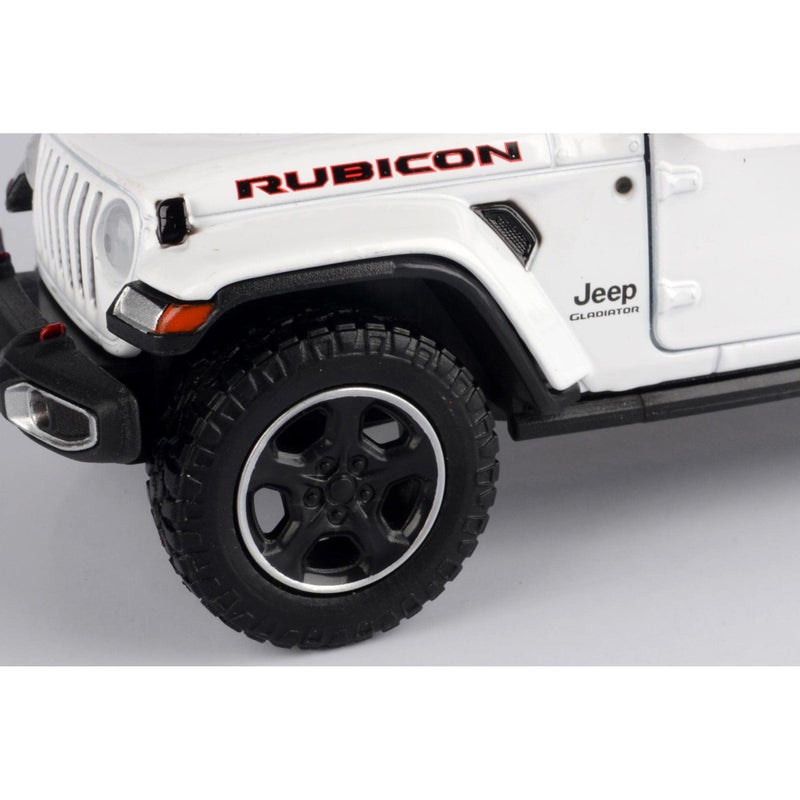 MOTORMAX 2021 Gladiator Rubicon (Closed Top) Pickup Truck White 1/24-1/27 Diecast Model Car by Motormax 79368 - Image 5