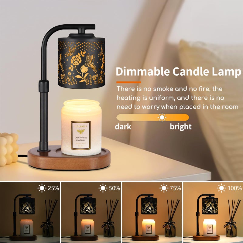 kobodon Candle Warmer Lamp,Birthday Gifts for Women Mom,Adjustable Height for Scented Jar Candles,Electric Candle Lamp Warmer for Home Decor(Butterfly Roses) - Image 2