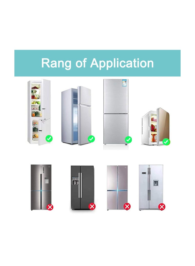 Zikra Fridge Freezer Door Lock, 2 Pack Upgrade Home Refrigerator Latch Catch, Toddler Child Baby Safety Lock Easy To Install and Use 3m Vhb Adhesive No Tools Need or Drill, for Most Fridges In The Market - Image 4