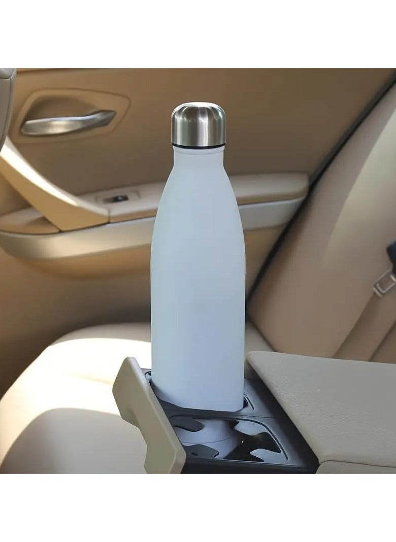QSHOP Premium Portable  Stainless Steel Thermos Water Bottle 500ml - Vacuum Insulated Flask for Hot and Cold Drinks - Perfect for Home, Office, School, Sports, Camping  - Image 2